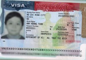 Visa của cháu Tuấn Anh