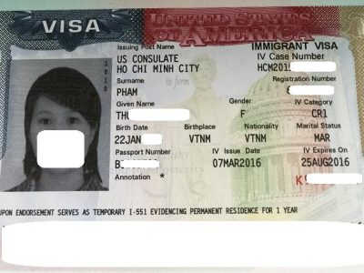 Visa của Th