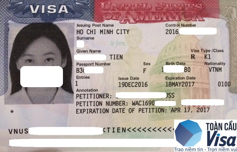 Visa của chị Tiên