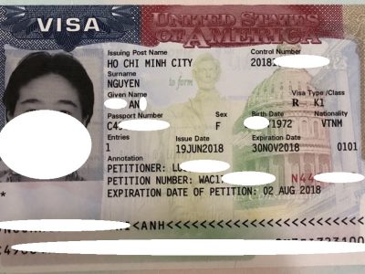 Visa của chị An