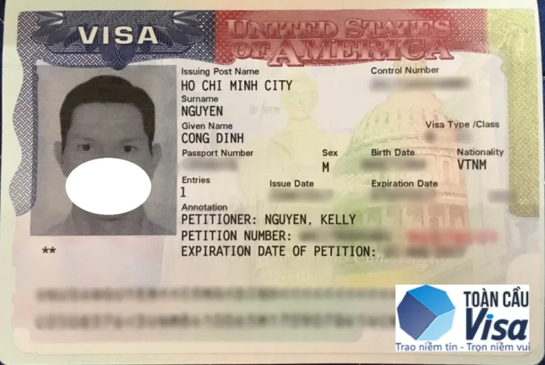 Visa của anh Định
