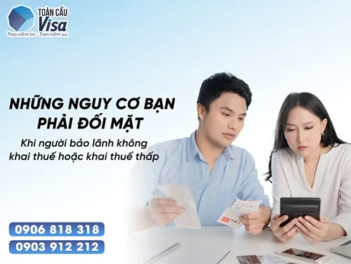 Banner: Những nguy cơ khi người bảo lãnh không khai thuế hoặc khai thuế thấp