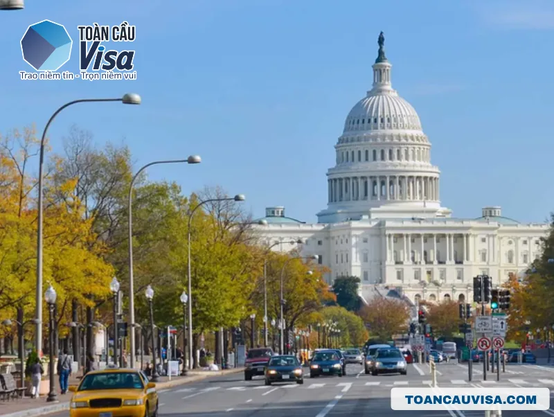 Điện Capitol ở thủ đô Washington, D.C.