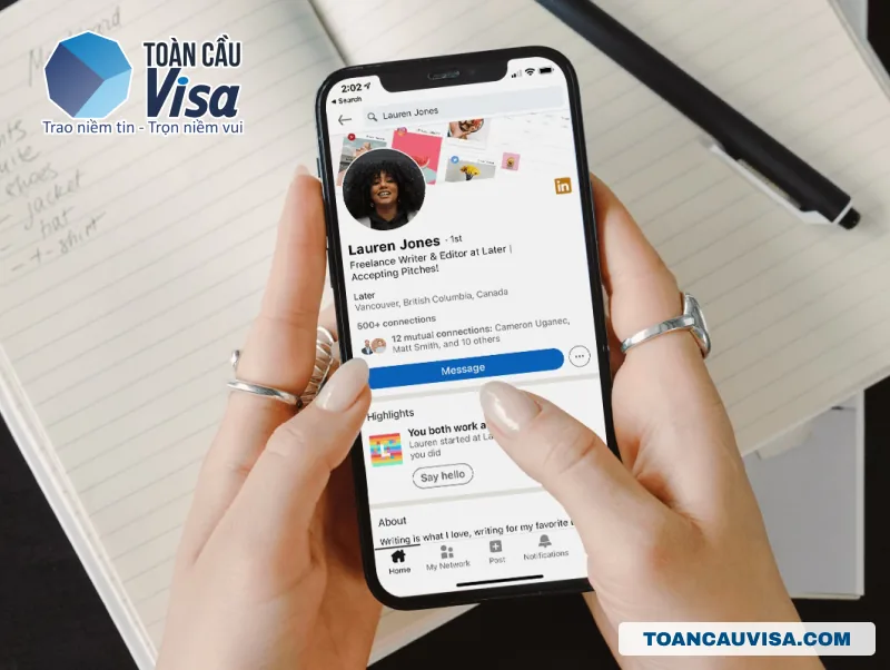 Top 10 Mạng xã hội phổ biến người Mỹ thường dùng 5 Điện thoại mở trang hồ sơ LinkedIn