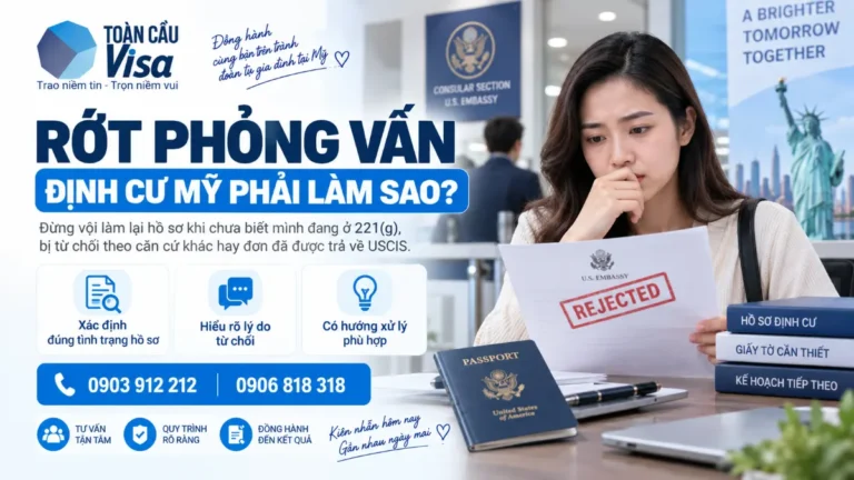 Rớt phỏng vấn định cư Mỹ phải làm sao sau buổi phỏng vấn