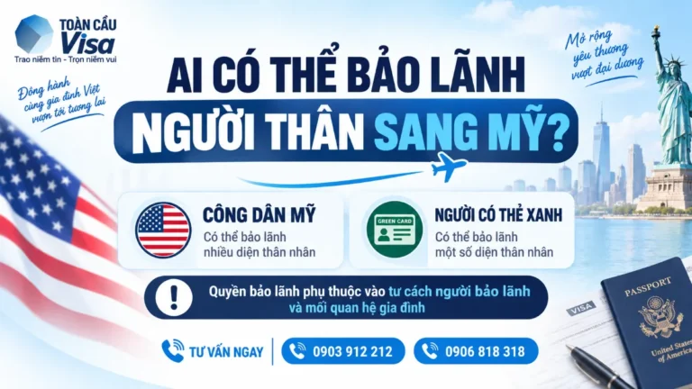 Công dân Mỹ và người có Thẻ xanh được bảo lãnh những người thân nào sang Mỹ?
