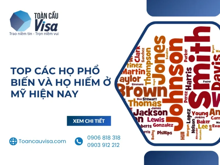 Banner: Top các họ phổ biến và họ hiếm ở Mỹ hiện nay