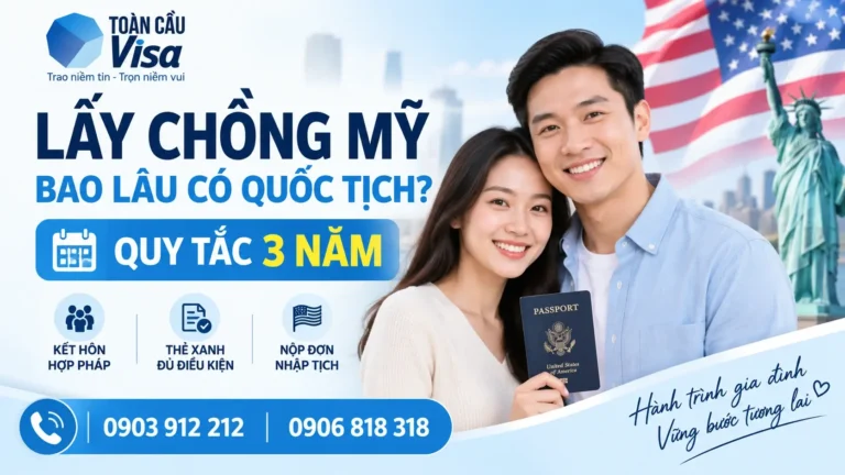 Banner: Lấy chồng Mỹ bao lâu có quốc tịch, quy tắc 3 năm