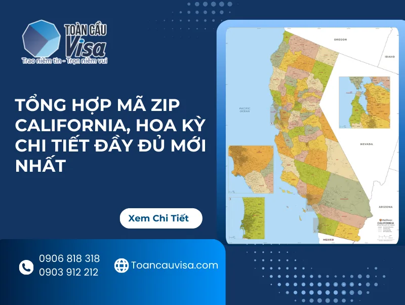 Banner: Tổng hợp mã zip California, Hoa Kỳ chi tiết đầy đủ mới nhất