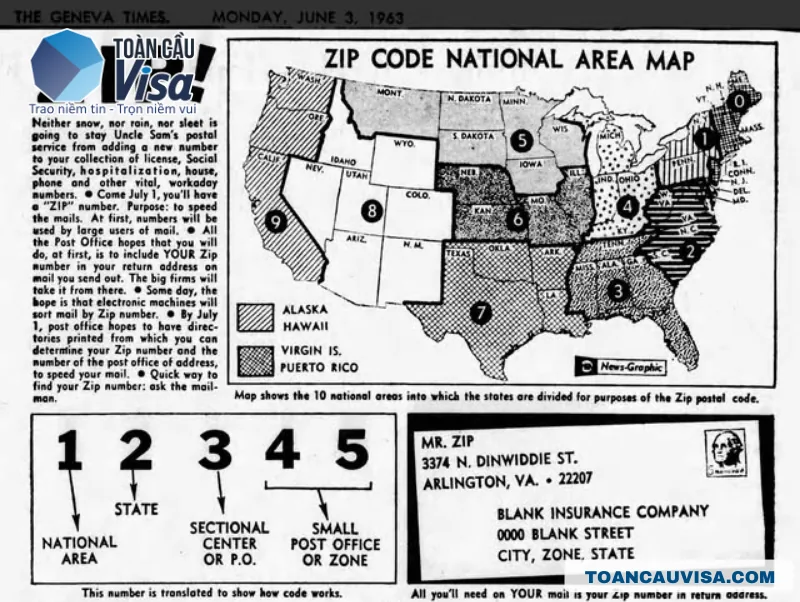 Bảng Mã ZIP Alabama đầy đủ, chi tiết mới nhất 2026 2 Mã ZIP là mã bưu điện được USPS triển khai từ 1963 nhằm sắp xếp và vận chuyển thư từ