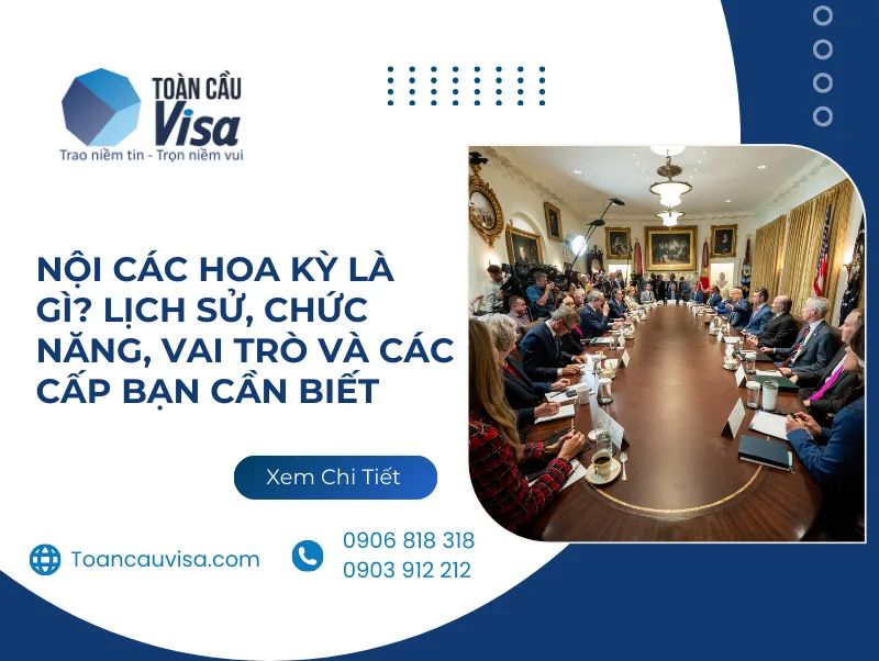 Banner: Nội các Hoa Kỳ là gì, lịch sử, chức năng, vai trò và các cấp bạn cần biết