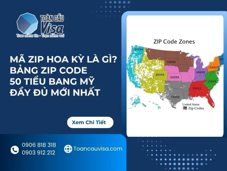 Mã ZIP Hoa Kỳ cập nhật đầy đủ 50 bang mới nhất