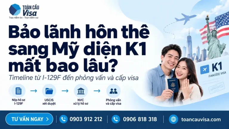 Bảo lãnh hôn thê sang Mỹ diện K1 mất bao lâu?