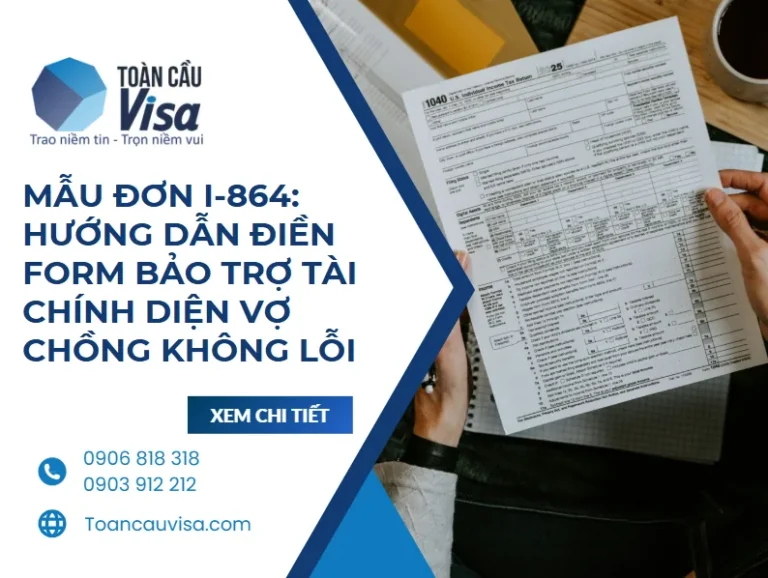 Mẫu đơn I-864: Hướng dẫn điền Form bảo trợ tài chính diện vợ chồng không lỗi