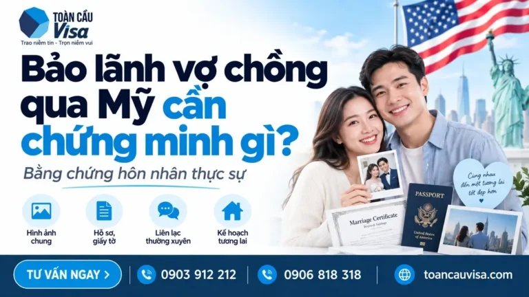 Bảo lãnh vợ chồng qua Mỹ cần chứng minh gì và bằng chứng hôn nhân thực sự